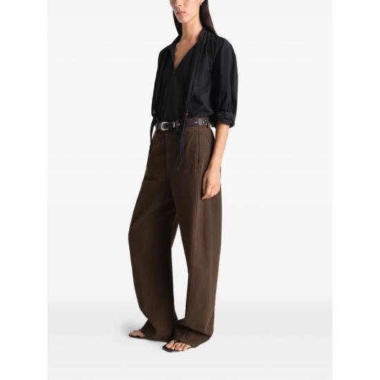 26SS 르메르 트위스트 벨티드 팬츠 PA326 LD1068 BR423 BROWN - LEMAIRE