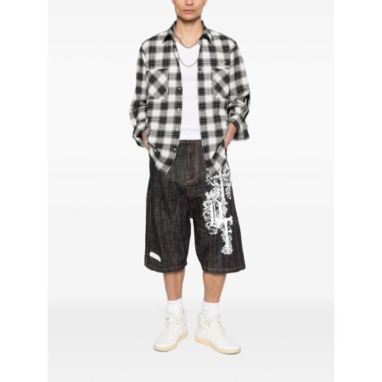 26SS 피디에프 데님 숏팬츠 DFM03012 DF195 WASH BLUE - PDF