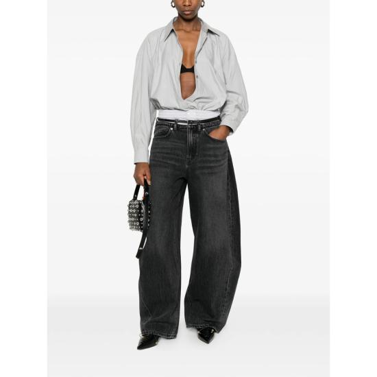 26SS 알렉산더 왕 데님 팬츠 4DC2264144 015 BLACK - ALEXANDER WANG