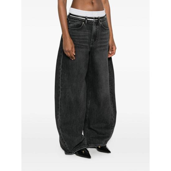 26SS 알렉산더 왕 데님 팬츠 4DC2264144 015 BLACK - ALEXANDER WANG