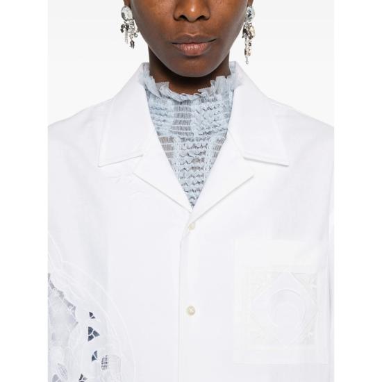 26SS 마린세르 셔츠 USI016A UWOV0045 WH20 WHITE - MARINE SERRE