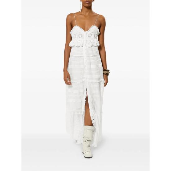 26SS 이자벨마랑에뚜왈 롱 원피스 D1J05E RO0951FA 20WH WHITE - ISABEL MARANT ETOILE