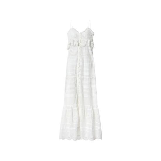 26SS 이자벨마랑에뚜왈 롱 원피스 D1J05E RO0951FA 20WH WHITE