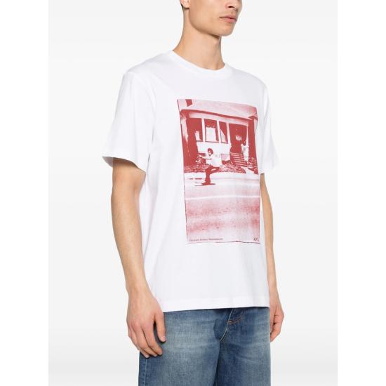 26SS 아페쎄 탑 COHBM H26578 CAA WHITE - A.P.C.