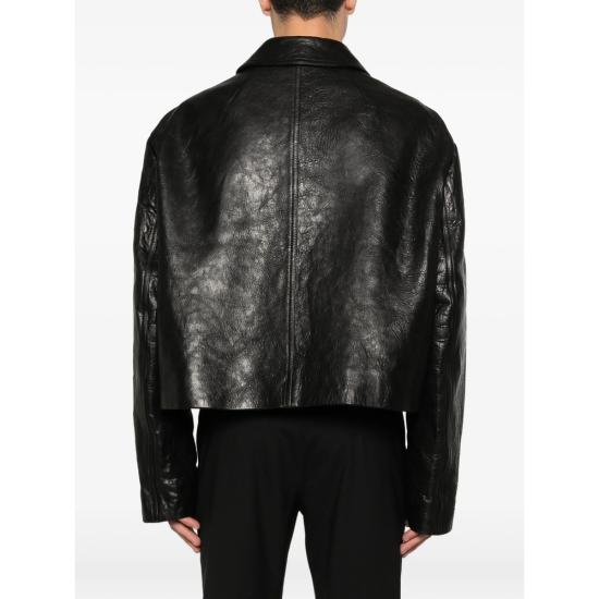 26SS 릭 오웬스 바이커 자켓 RU01F2795 LBE 09 BLACK - RICK OWENS