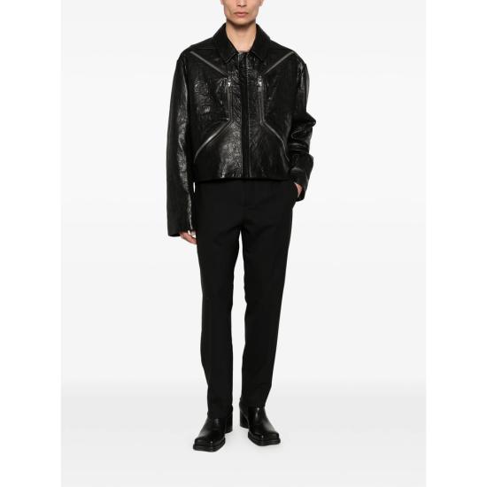 26SS 릭 오웬스 바이커 자켓 RU01F2795 LBE 09 BLACK - RICK OWENS