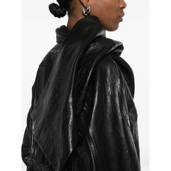 26SS 릭 오웬스 가죽 자켓 RP01F6716 LBE 09 BLACK - RICK OWENS