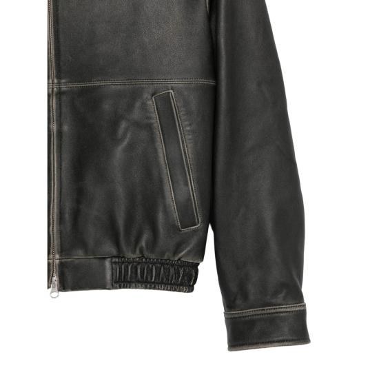 26SS 던스트 가죽 자켓 UDJU6A105G3 BLACK - DUNST