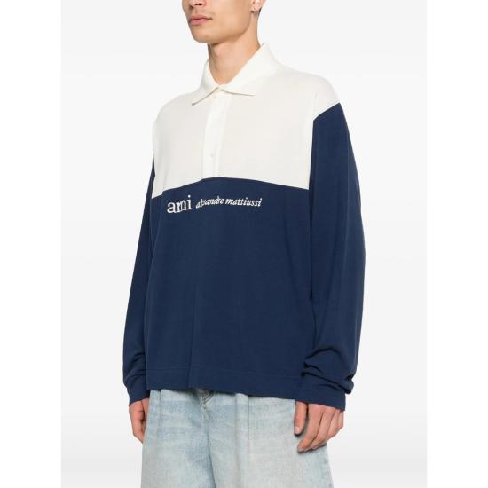 26SS 아미 폴로 티셔츠 HPL421 JE0221 A027 BLUE NEUTRALS - AMI