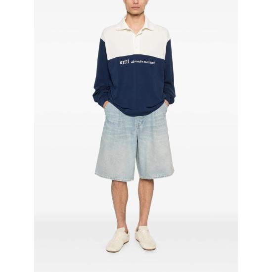 26SS 아미 폴로 티셔츠 HPL421 JE0221 A027 BLUE NEUTRALS - AMI