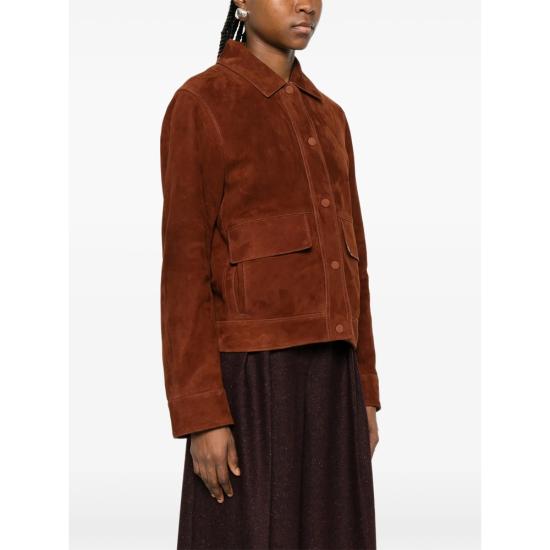 26SS 이브살로몬 가죽 자켓 26EY21955APAV A6089 BROWN - YVES SALOMON