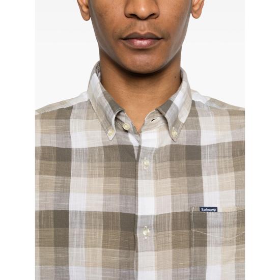 26SS 바버 셔츠 MSH5450 ST51 NEUTRALS WHITE - BARBOUR