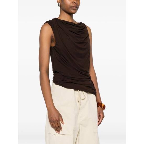 26SS 엔타이어 스튜디오 민소매 티셔츠 ESSS26TO01243 C737 BROWN - ENTIRE STUDIOS