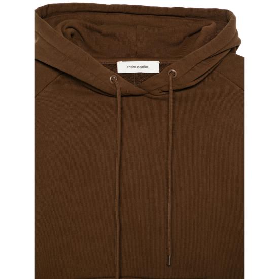 26SS 엔타이어 스튜디오 후드 티셔츠 ESSS26HO02012 6235 BROWN - ENTIRE STUDIOS