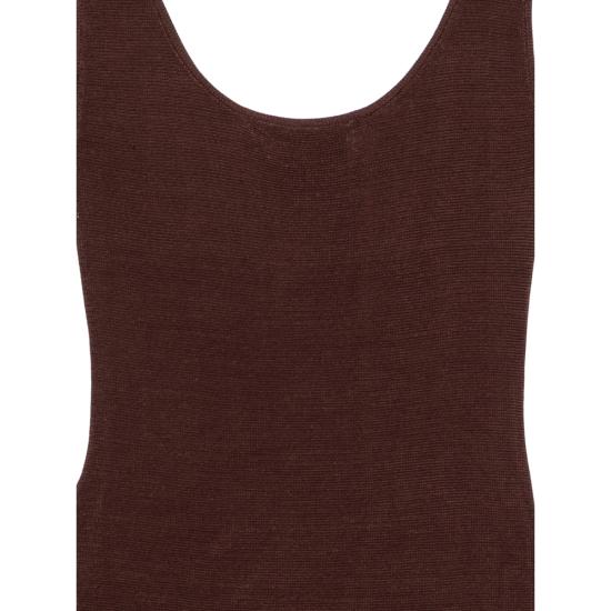 26SS 엔타이어 스튜디오 미디 원피스 ESSS26DR03290 0299 BROWN - ENTIRE STUDIOS