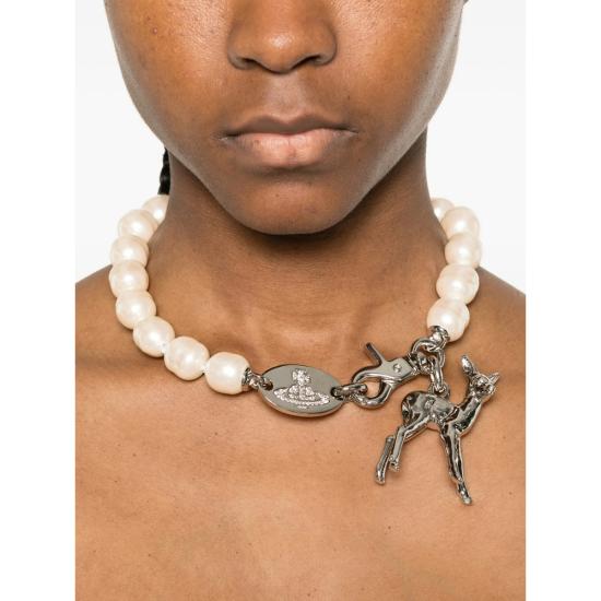 26SS 비비안웨스트우드 팔찌 6301014T 02P373 P373 SILVER WHITE - VIVIENNE WESTWOOD