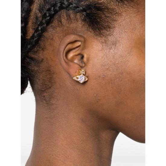 26SS 비비안웨스트우드 이어링 6201031T 02R978 R978 GOLD PINK - VIVIENNE WESTWOOD