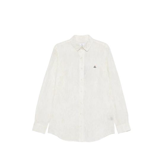 26SS 비비안웨스트우드 셔츠 24010005 W01EL A301 WHITE NEUTRALS