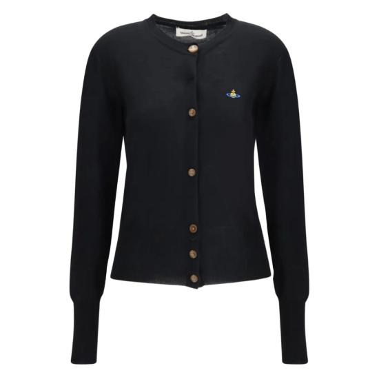 26SS 비비안웨스트우드 베아 크롭드 가디건 1803002U Y003F N401 BLACK