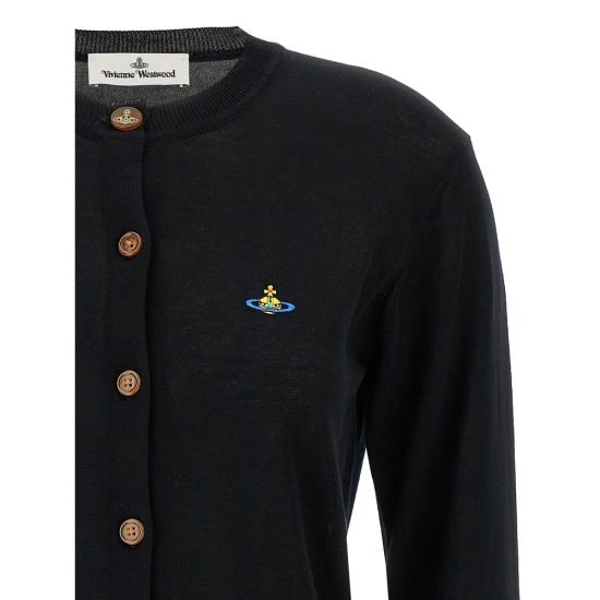 26SS 비비안웨스트우드 BEA 베아 니트 가디건 1803002P Y003F N401 BLACK - VIVIENNE WESTWOOD