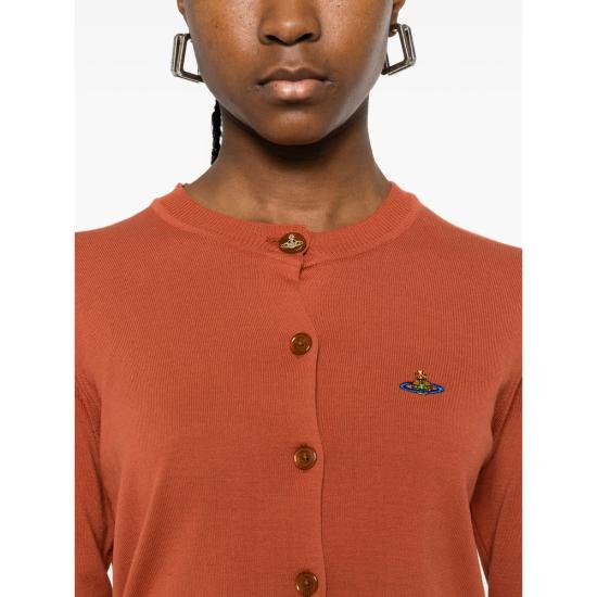 26SS 비비안웨스트우드 BEA 베아 니트 가디건 1803002P Y003F C409 ORANGE - VIVIENNE WESTWOOD