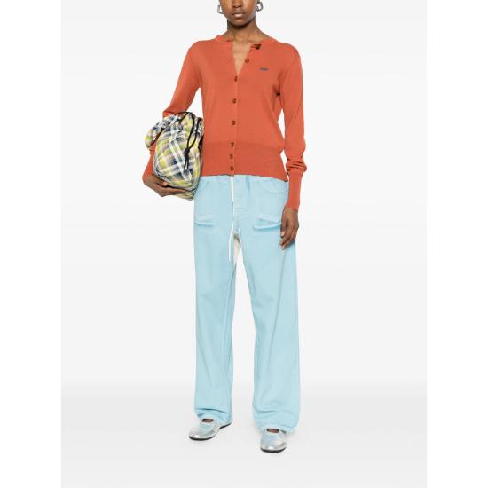 26SS 비비안웨스트우드 BEA 베아 니트 가디건 1803002P Y003F C409 ORANGE - VIVIENNE WESTWOOD