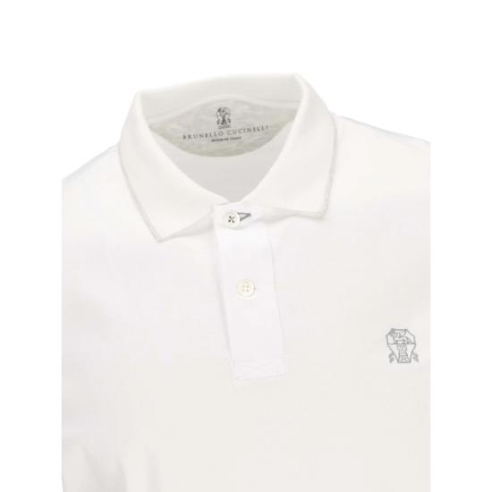 26SS 브루넬로 쿠치넬리 폴로 티셔츠 M0B139779G CW787 WHITE - BRUNELLO CUCINELLI