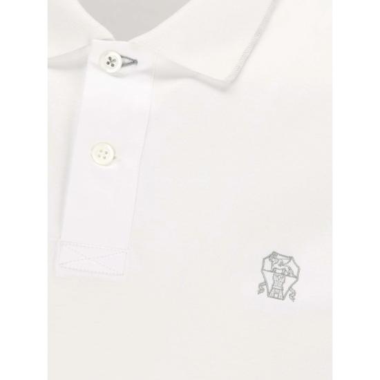 26SS 브루넬로 쿠치넬리 폴로 티셔츠 M0B139779G CW787 WHITE - BRUNELLO CUCINELLI