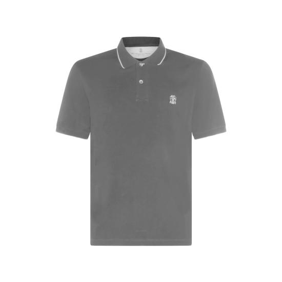 26SS 브루넬로 쿠치넬리 폴로 티셔츠 M0B139779G CCB75 BLACK