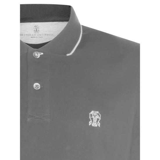 26SS 브루넬로 쿠치넬리 폴로 티셔츠 M0B139779G CCB75 BLACK - BRUNELLO CUCINELLI