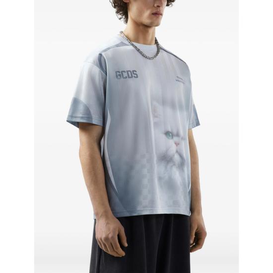 26SS 지씨디에스 탑 Z0UWQC420J138 GREWH WHITE - GCDS