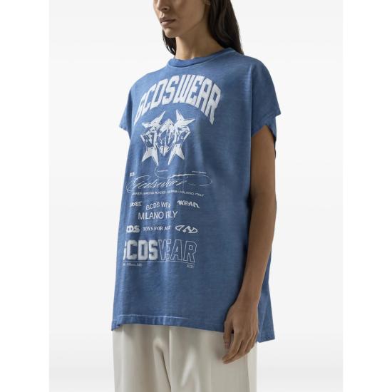 26SS 지씨디에스 민소매 티셔츠 C1WWQC099J079 BLUE - GCDS