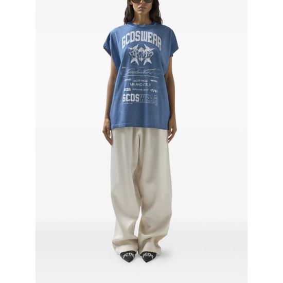 26SS 지씨디에스 민소매 티셔츠 C1WWQC099J079 BLUE - GCDS