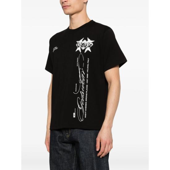 26SS 지씨디에스 탑 C1MWQC070J079 BLKWH BLACK - GCDS