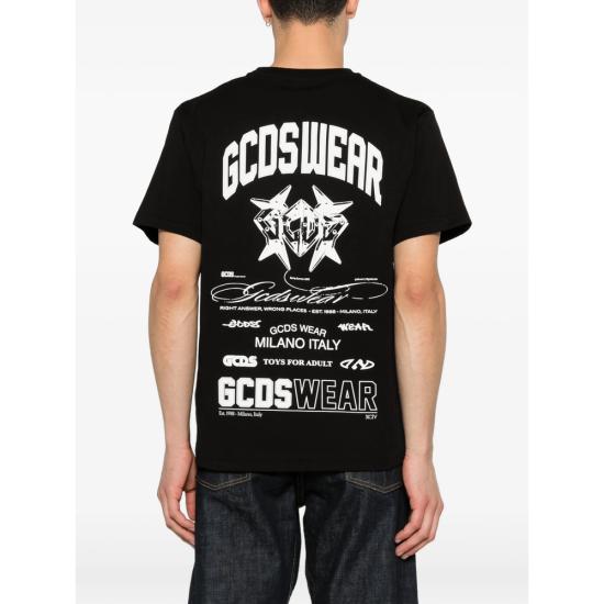 26SS 지씨디에스 탑 C1MWQC070J079 BLKWH BLACK - GCDS