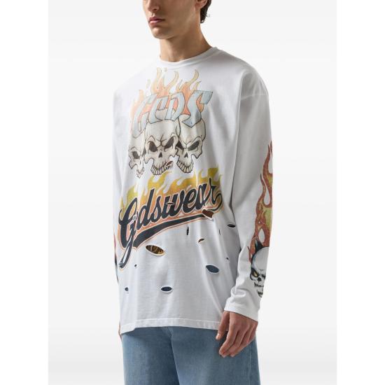 26SS 지씨디에스 탑 C1MWQC060J079 BOYEL WHITE - GCDS