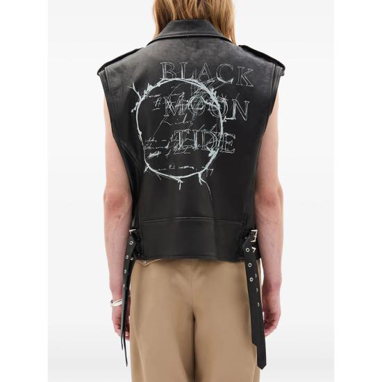 26SS 앤 드뮐미스터 바이커 자켓 B0013767 LT137 099 BLACK - ANN DEMEULEMEESTER