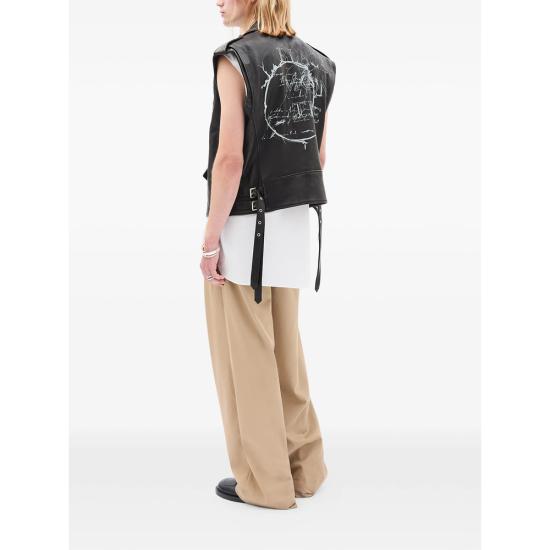 26SS 앤 드뮐미스터 바이커 자켓 B0013767 LT137 099 BLACK - ANN DEMEULEMEESTER