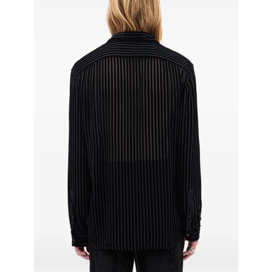 26SS 앤 드뮐미스터 셔츠 B0010522 FA714 099 BLACK - ANN DEMEULEMEESTER