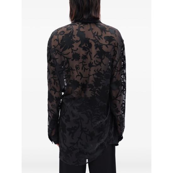 26SS 앤 드뮐미스터 셔츠 B0013132 FA715 099 BLACK - ANN DEMEULEMEESTER