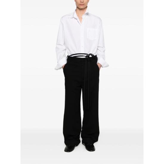 26SS 앤 드뮐미스터 스트레이트 팬츠 B0010304 FA718 099 BLACK - ANN DEMEULEMEESTER