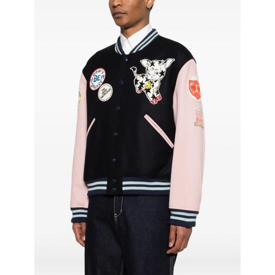 26SS 겐조 봄버 자켓 FG55BL1839ON 76 BLUE PINK - KENZO