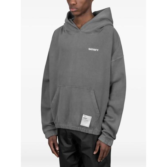 26SS 새티스파이 후드 티셔츠 11046 12A02 AGREY - SATISFY