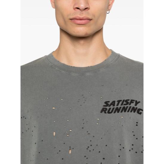 26SS 새티스파이 모스테크 티셔츠 11006 01A08 FDBLK GREY - SATISFY