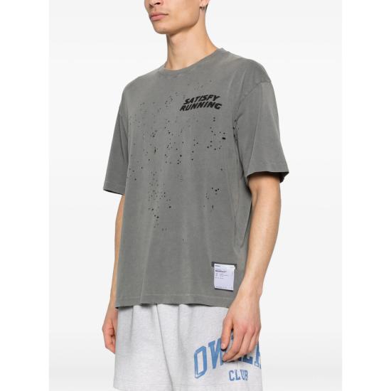 26SS 새티스파이 모스테크 티셔츠 11006 01A08 FDBLK GREY - SATISFY