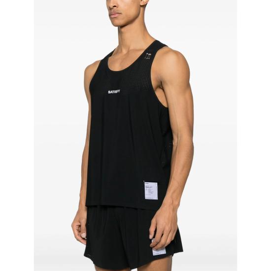 26SS 새티스파이 트레이닝 티셔츠 11004 00001 BLACK - SATISFY
