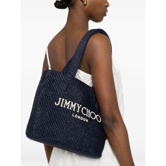 26SS 지미추 토트백 BEACH TOTE E W M JYN MAECR BLUE - JIMMY CHOO