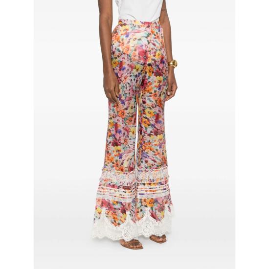 26SS 짐머만 수트 팬츠 7435PS261 MUFLO PINK ORANGE - ZIMMERMANN