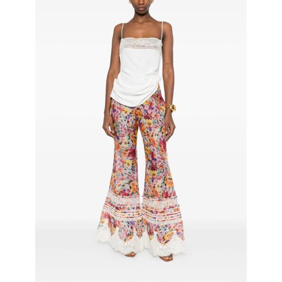 26SS 짐머만 수트 팬츠 7435PS261 MUFLO PINK ORANGE - ZIMMERMANN