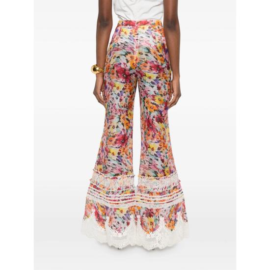 26SS 짐머만 수트 팬츠 7435PS261 MUFLO PINK ORANGE - ZIMMERMANN